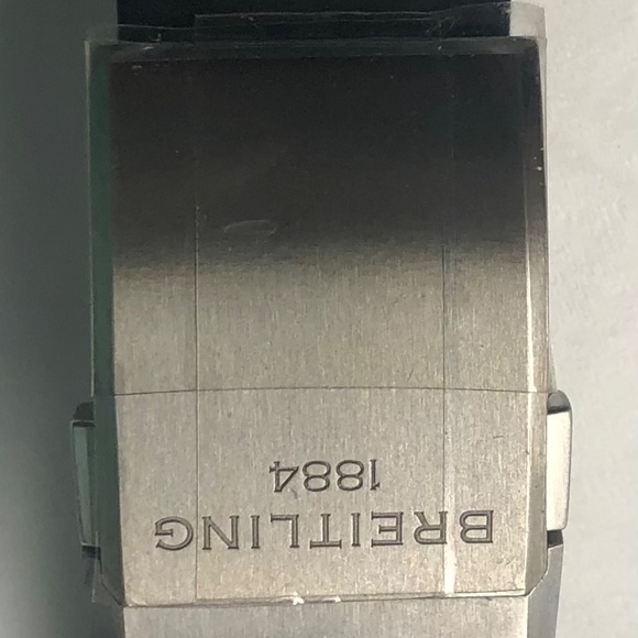 Breitling Diver Pro II Black Rubber Watch Band Strap with Deployment Buckle - Picture 4 of 4